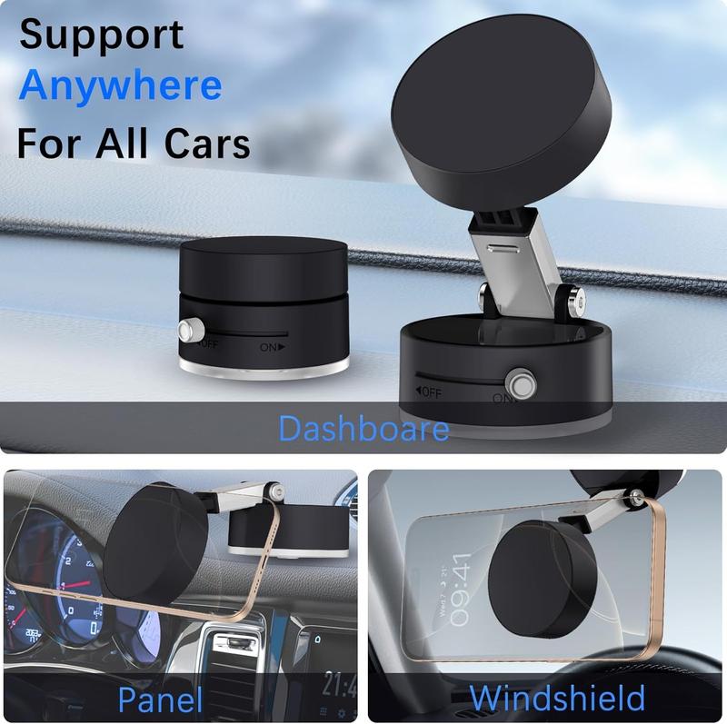 Vacuum Magnetic Phone Holder – Foldable & Adjustable