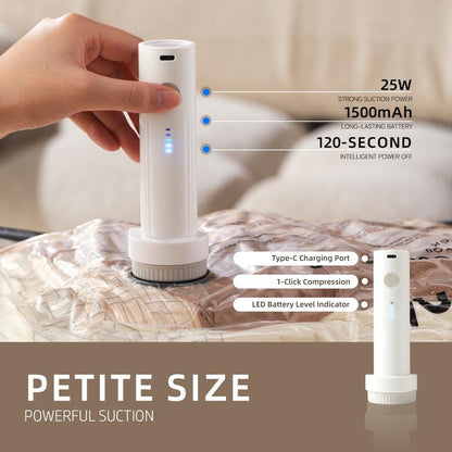 Travel Space Saver Bags 🧥 – USB Electric Pump, Lightweight & Compact