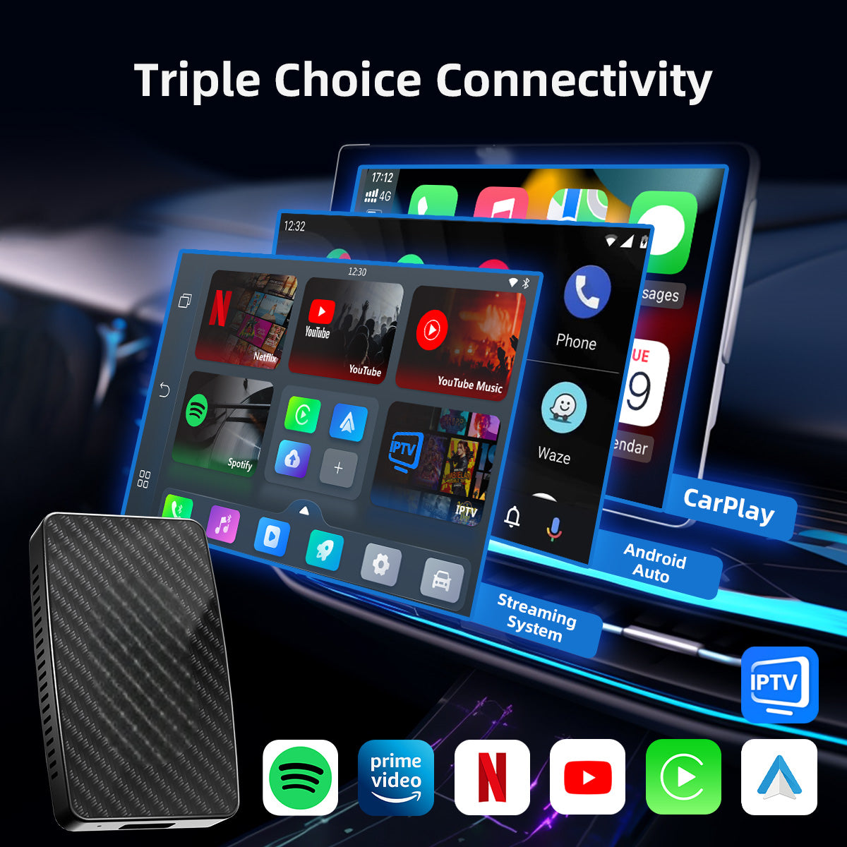 Wireless CarPlay & Android Auto Video Adapter