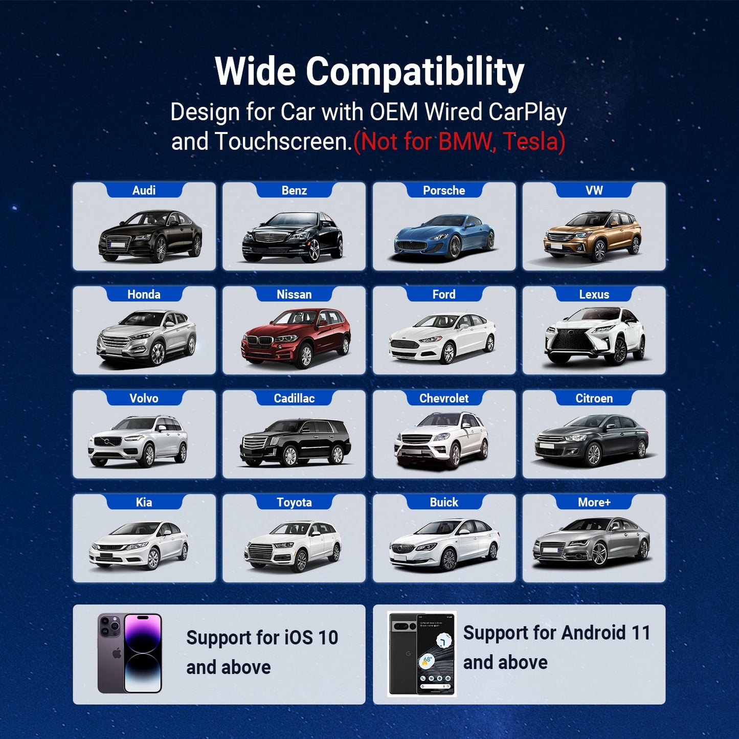 Wireless CarPlay & Android Auto Video Adapter