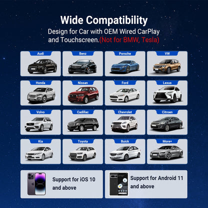 Wireless CarPlay & Android Auto Video Adapter