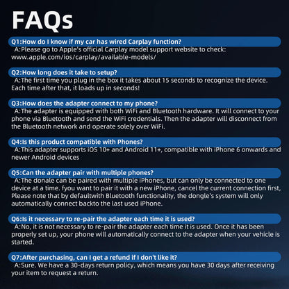 Wireless CarPlay & Android Auto Video Adapter