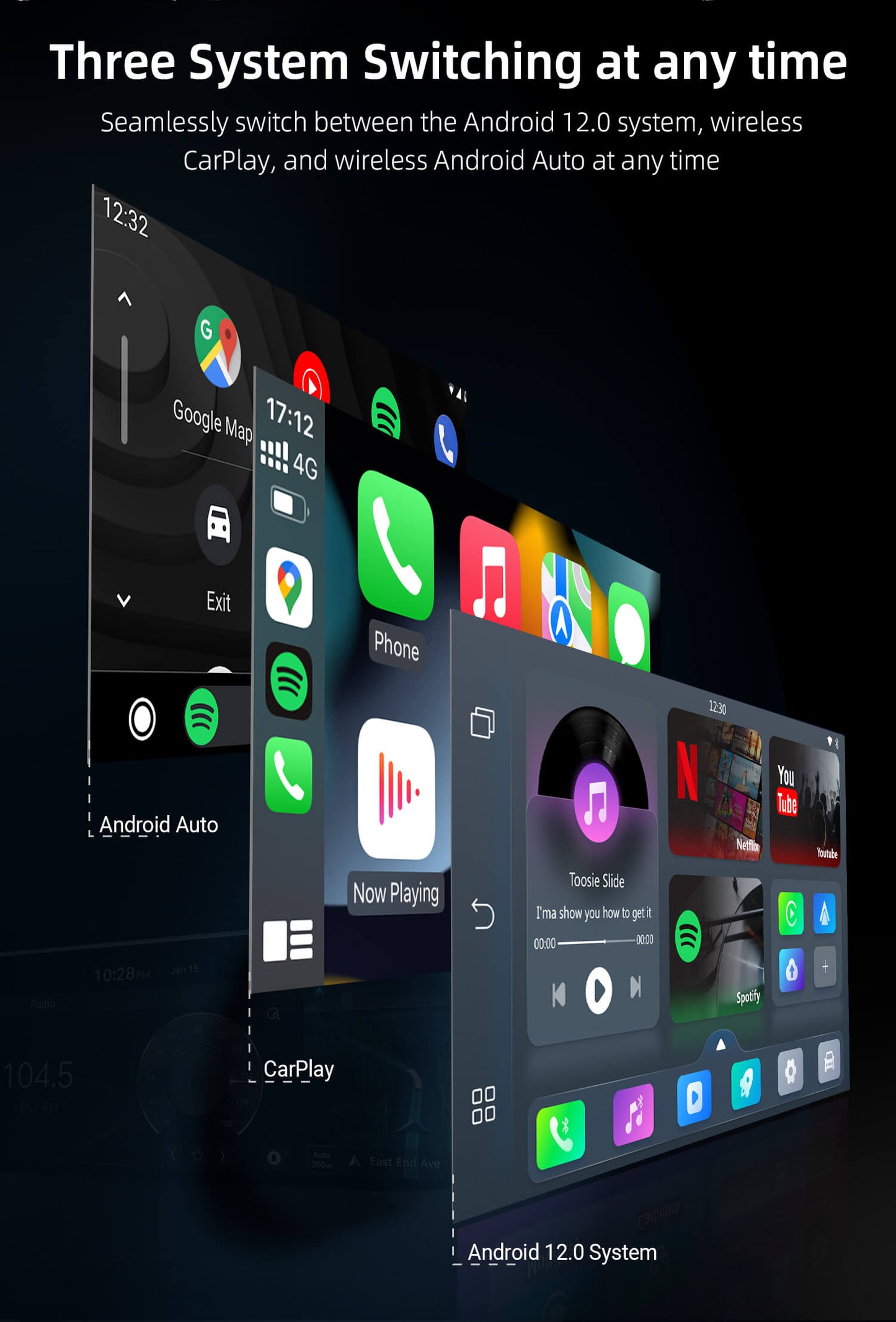 Wireless CarPlay & Android Auto Video Adapter